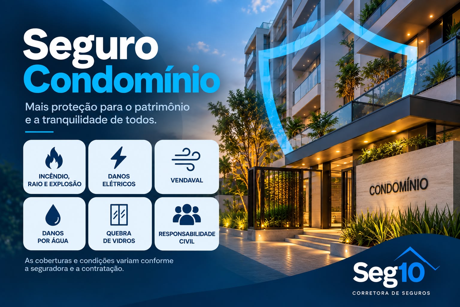 🏢 Seguro Condomínio: proteção para o patrimônio e para quem faz parte dele